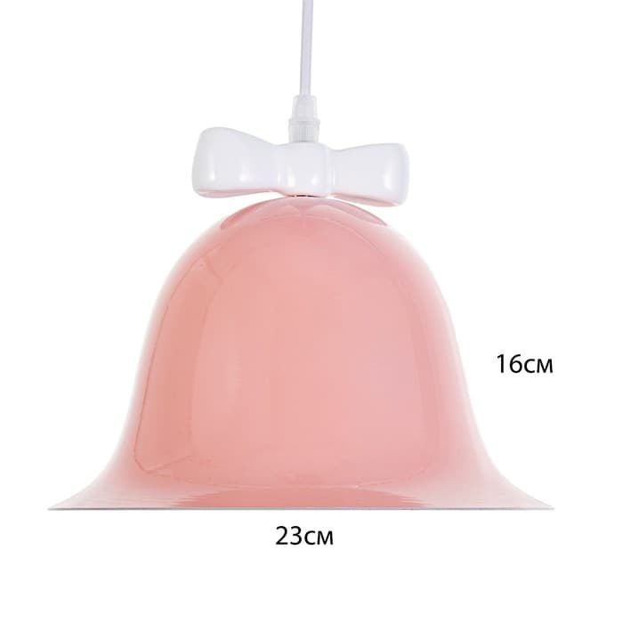 Светильник «Микки» Е27 40 Вт розовый белый 23×23×19-119 см BayerLux