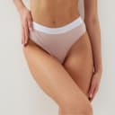 Трусы женские бразилиана MINAKU в рубчик, размер 44-46, бежевые