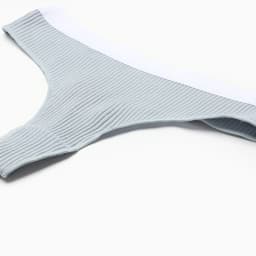 Трусы женские бразилиана MINAKU в рубчик, размер 44-46, серые