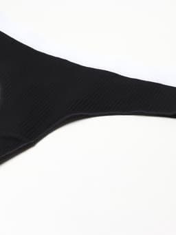 Трусы женские бразильяно MINAKU в рубчик, набор 3 шт., размер 44-46, белые, бежевые, чёрные