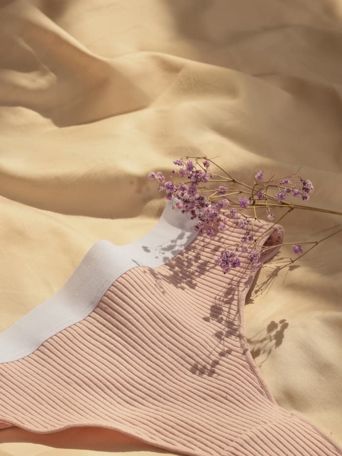 Трусы женские бразильяно MINAKU в рубчик, набор 3 шт., размер 44-46, белые, бежевые, чёрные