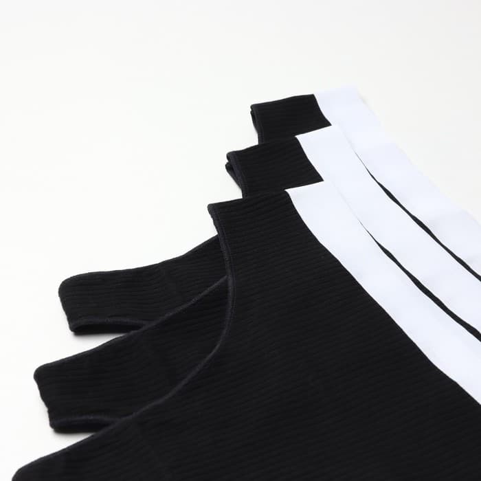 Трусы женские бразильяно MINAKU рубчик, набор 3 шт., размер 48-50, чёрные