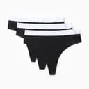 Трусы женские бразильяно MINAKU рубчик, набор 3 шт., размер 48-50, чёрные