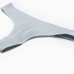 Трусы женские бразильяно MINAKU в рубчик, набор 3 шт., размер 48-50, белые, серые, чёрные