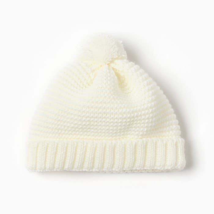 Набор для выписки «Крошка Я» (одеяло-конверт, бант, комбинезон, пинетки, шапочка), цвет молочный