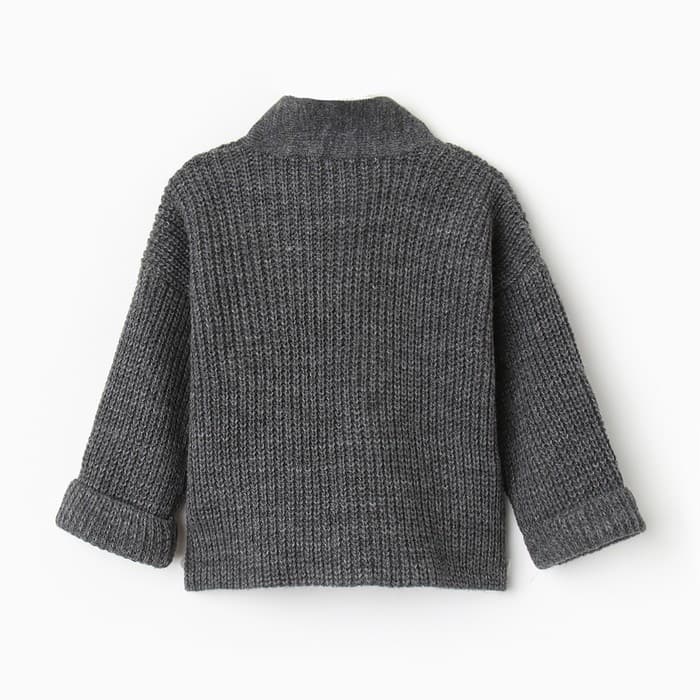 Кардиган для девочки KAFTAN, серый, размер 26 (80-86 см)