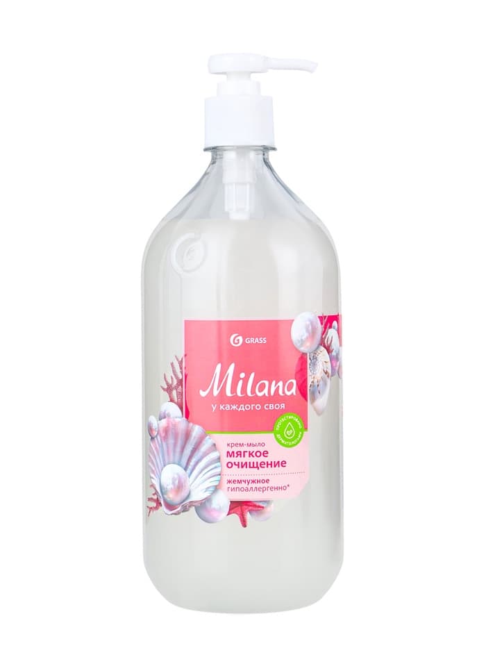Жидкое крем-мыло Grass Milana «Жемчужное», 1 л