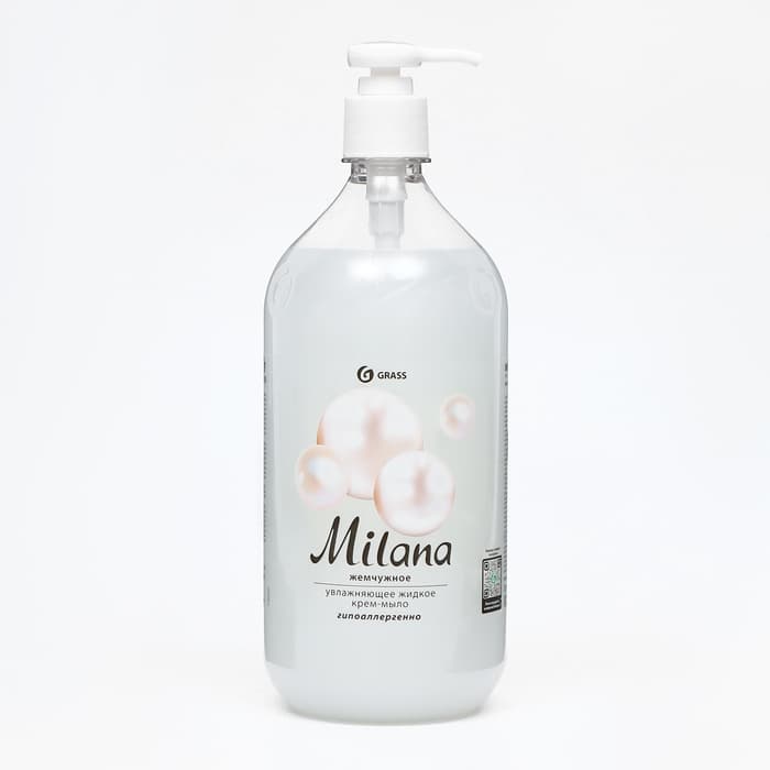 Жидкое крем-мыло Grass Milana «Жемчужное», 1 л