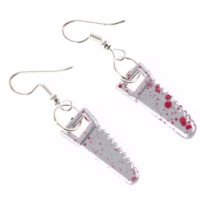 Карнавальные серёжки "Пила", цвета МИКС