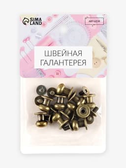Кобурный винт d=7.9/8.5×8.5 мм, 10 шт., цвет бронзовый