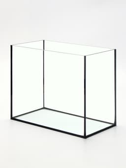 Аквариум «Прямоугольный» с крышкой, 30 литров, 40×23×32/37 см, чёрный