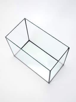 Аквариум «Прямоугольный» с крышкой, 30 литров, 40×23×32/37 см, чёрный