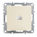 Розетка компьютерная STEKKER, серия Эрна, одноместная, RJ45, слоновая кость, PST00-9107-02