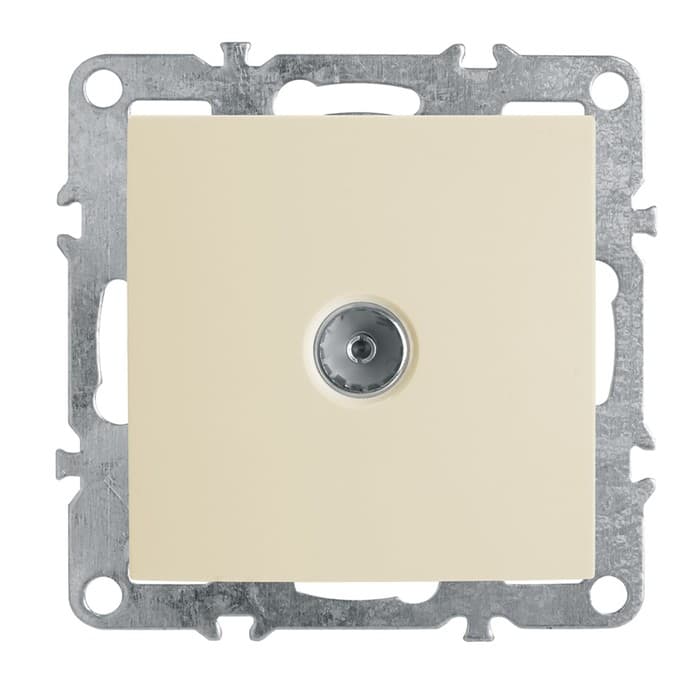 Розетка ТВ STEKKER, серия Эрна, скрытая, одноместная, RJ45, слоновая кость, PST00-9108-02