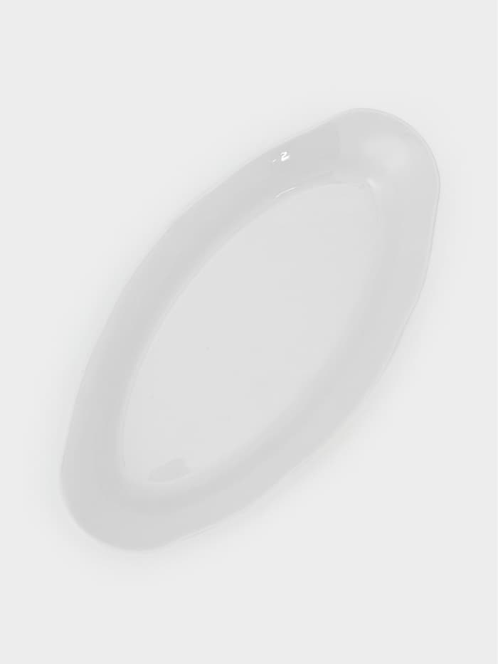 Селёдочница Добрушский завод «Идиллия», 25×13 см, фарфор, белая