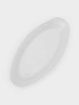 Селёдочница Добрушский завод «Идиллия», 25×13 см, фарфор, белая