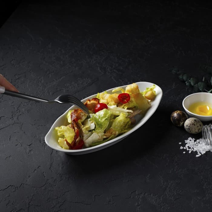 Селёдочница Добрушский завод «Идиллия», 25×13 см, фарфор, белая