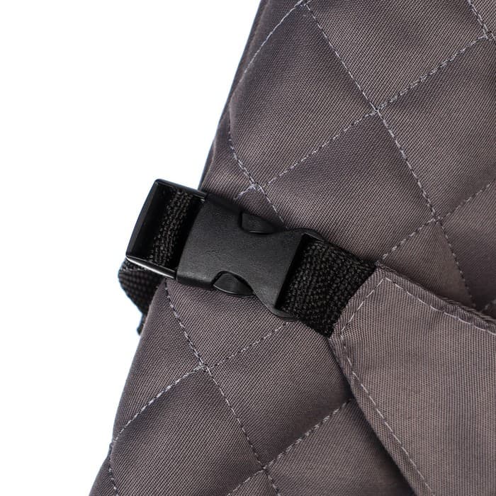 Шезлонг детский, кресло - качалка с игрушками для новорождённых «Крошка Я», серый