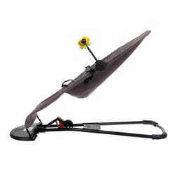 Шезлонг детский, кресло - качалка с игрушками для новорождённых «Крошка Я», серый