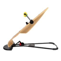 Шезлонг детский, кресло - качалка с игрушками для новорождённых «Крошка Я», бежевый