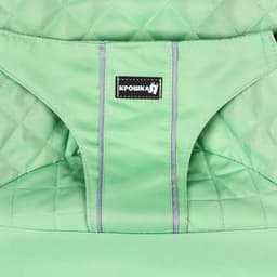 Шезлонг детский, кресло - качалка с игрушками для новорождённых «Крошка Я», зелёный