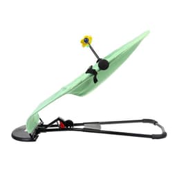 Шезлонг детский, кресло - качалка с игрушками для новорождённых «Крошка Я», зелёный