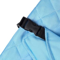 Шезлонг детский, кресло - качалка с игрушками для новорождённых «Крошка Я», голубой