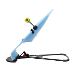 Шезлонг детский, кресло - качалка с игрушками для новорождённых «Крошка Я», голубой