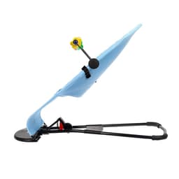 Шезлонг детский, кресло - качалка с игрушками для новорождённых «Крошка Я», голубой