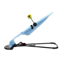 Шезлонг детский, кресло - качалка с игрушками для новорождённых «Крошка Я», голубой