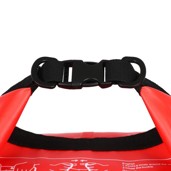 Гермомешок YUGANA, ПВХ, водонепроницаемый 40 л, два ремня, красный