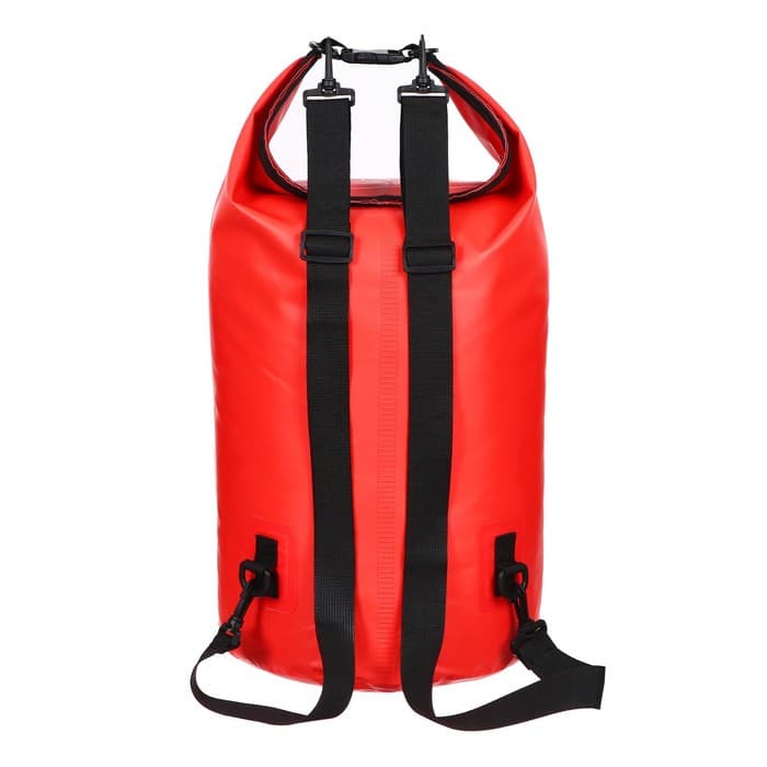 Гермомешок YUGANA, ПВХ, водонепроницаемый 40 л, два ремня, красный