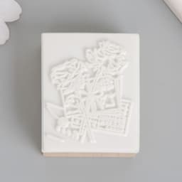 Печать дерево, резина «Розы и письма», 5×4×2.5 см