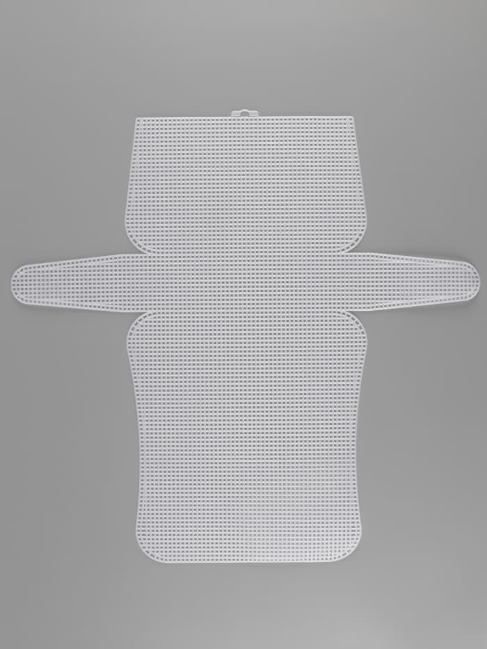 Канва-основа для вышивания сумки, пластиковая, 45×47 см, 2×2 мм, белая