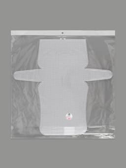 Канва-основа для вышивания сумки, пластиковая, 45×47 см, 2×2 мм, белая