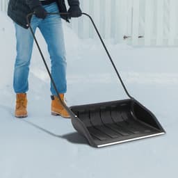 Движок для уборки снега, пластиковый ковш 47×70 см, металлическая планка, металлическая ручка
