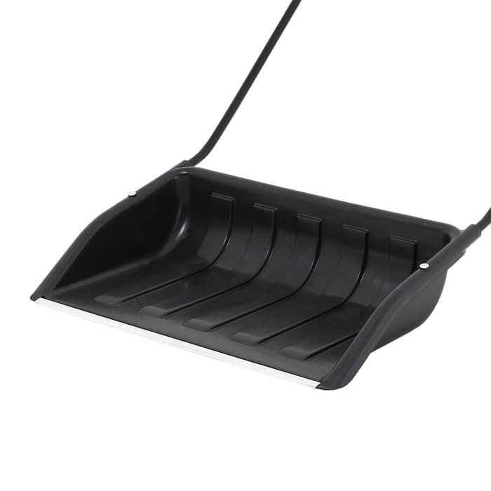 Движок для уборки снега, пластиковый ковш 47×70 см, металлическая планка, металлическая ручка