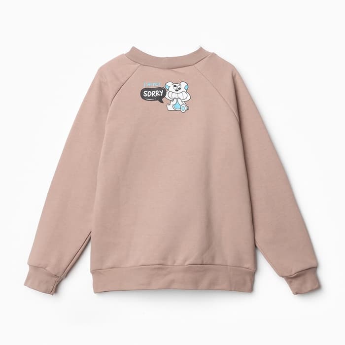 Свитшот детский MINAKU, бежевый, рост 134 см