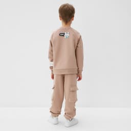 Свитшот детский MINAKU, бежевый, рост 140 см