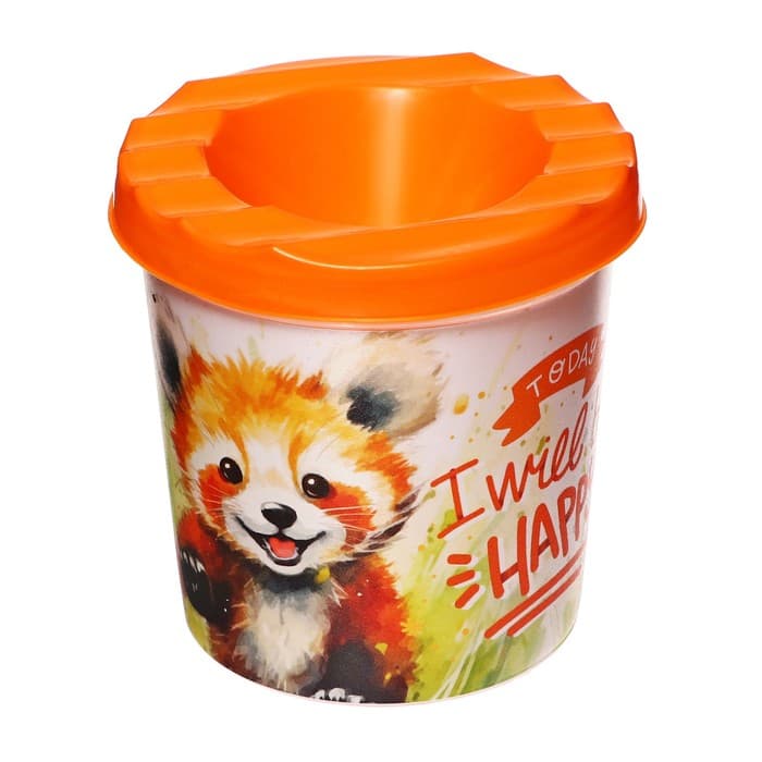 Стакан - непроливайка для рисования Calligrata «Кошачий медвежонок», 210 мл, с рисунком