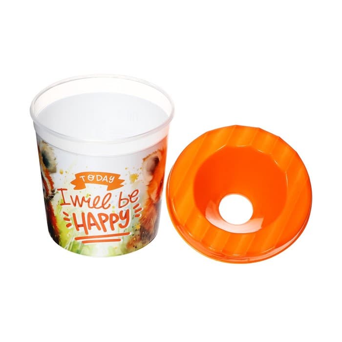 Стакан - непроливайка для рисования Calligrata «Кошачий медвежонок», 210 мл, с рисунком