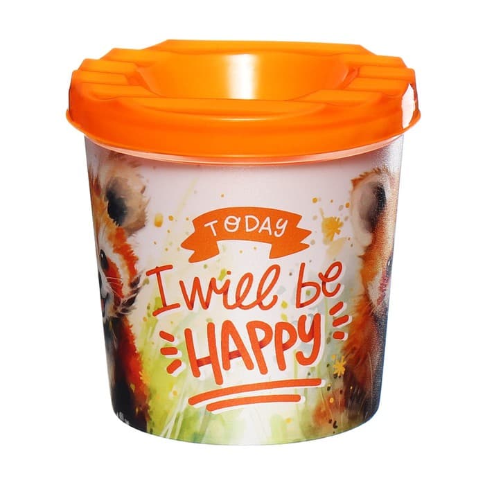 Стакан - непроливайка для рисования Calligrata «Кошачий медвежонок», 210 мл, с рисунком