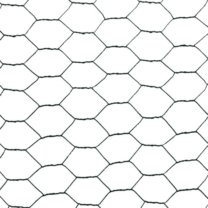 Сетка плетёная с ПВХ покрытием, 5×1 м, ячейка 25×25 мм, d=0.9 мм, металл, Greengo
