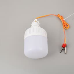 Фонарь кемпинговый, 10 Вт, SMD 2835, кабель 1-1.5 м, с зажимом от 12 В, d=7 см