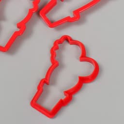 Формочки для лепки «Кактусы», набор 3 шт., 8,8 × 5,4 см; 10,7 × 4,7 см; 10 × 6,7 см