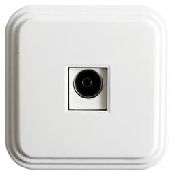 Розетка ТВ STEKKER, 75 Ом, 5-862МГц, одноместная, белая, PST00-20-20 (ТР-01)