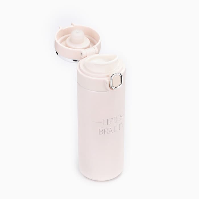 Термос, 420 мл, Life is beauty, сохраняет тепло 8 ч, с термометром