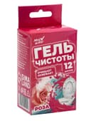 Гелевый освежитель для унитаза с дозатором, Роза, 45 г