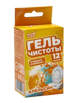 Гелевый освежитель для унитаза с дозатором, Апельсин, 60 г