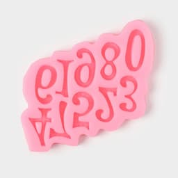 Молд для заливки «Цифры», силикон, 10 ячеек, 15×10 см, МИКС